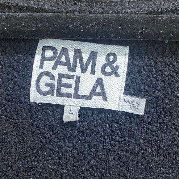 Pam & Gela Black Asymmetrical Relaxed Blouse - Picture 2 of 6